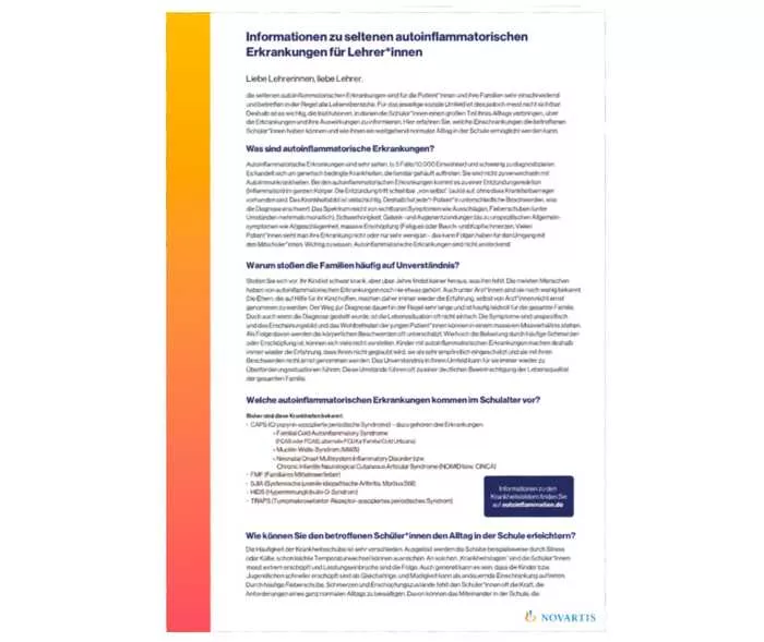 Vorschau auf das Infoblatt